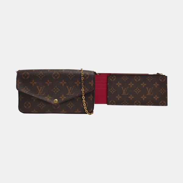 Authenticated pre-owned Félicie Monogram Coated Canvas Brown - Shoulder Bag at Looply