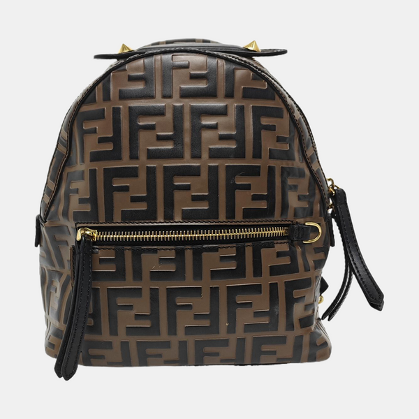 Calfskin Backpack Mini Brown