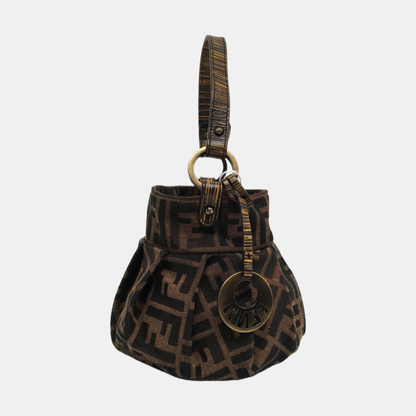 Canvas Top Handle Bag Brown