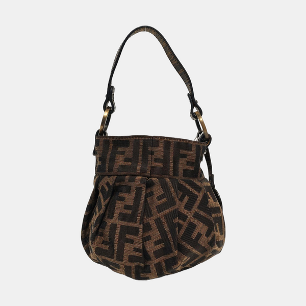 Canvas Top Handle Bag Brown