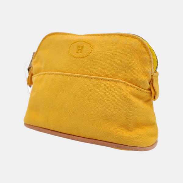 Authenticated pre-owned Bolide 15 Canvas Yellow - Clutch at Looply