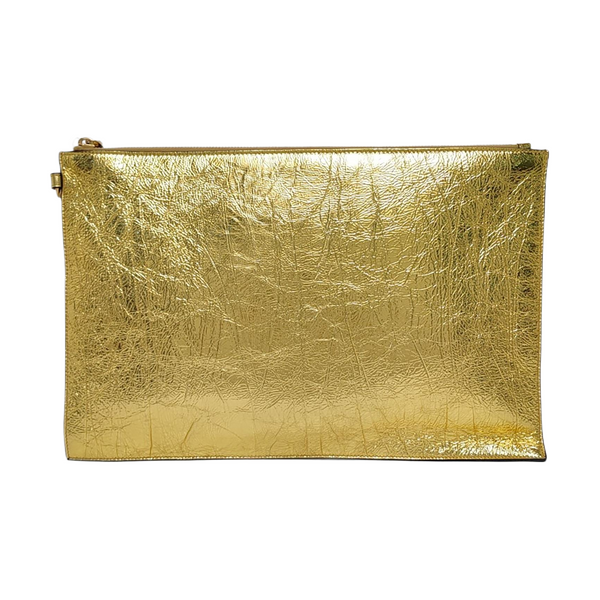 Calfskin Clutch Gold