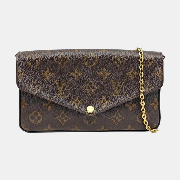Authenticated pre-owned Félicie Monogram Coated Canvas Brown - Shoulder Bag at Looply