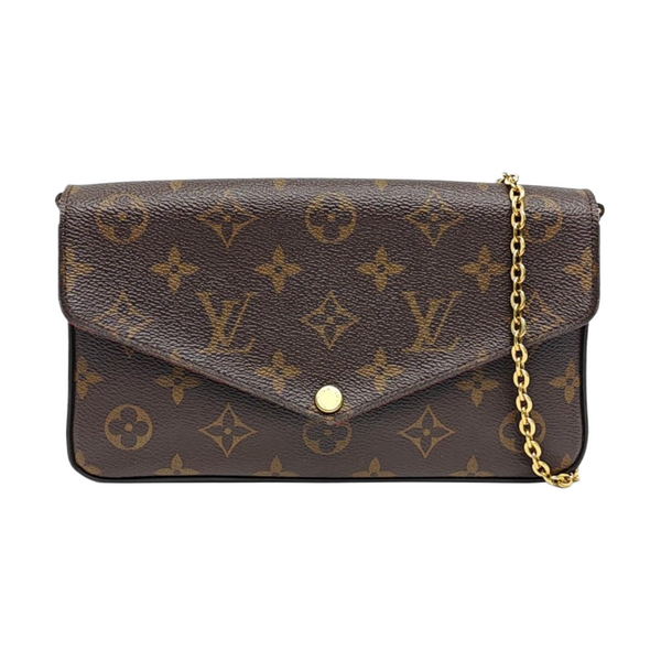Authenticated pre-owned Félicie Monogram Coated Canvas Brown - Shoulder Bag at Looply