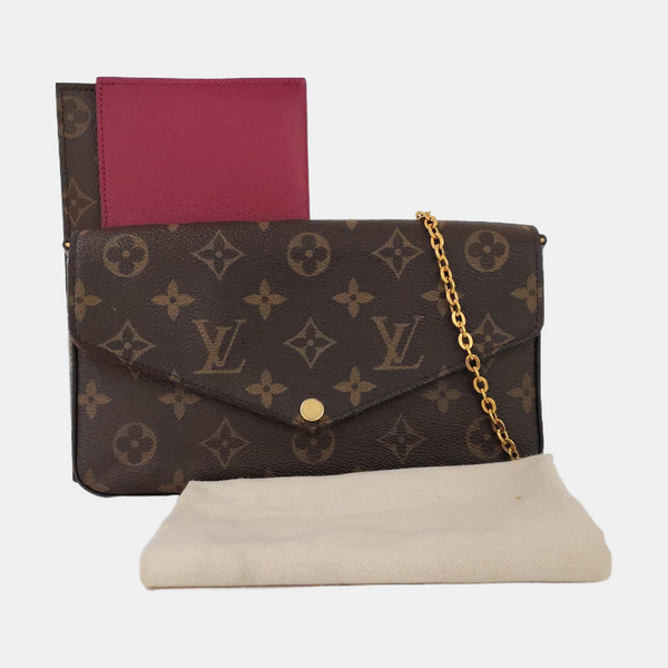 Authenticated pre-owned Félicie Monogram Coated Canvas Brown - Shoulder Bag at Looply