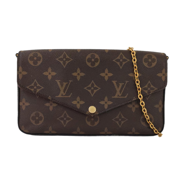 Authenticated pre-owned Félicie Monogram Coated Canvas Brown - Shoulder Bag at Looply