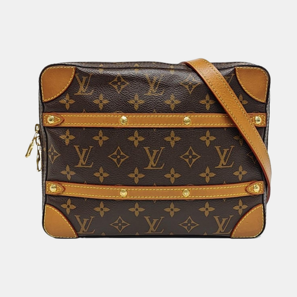 SOFT TRUNK PM Monogram Coated Canvas Brown