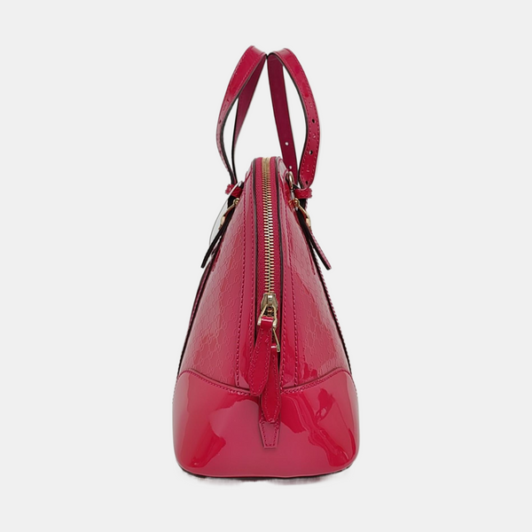 Authenticated pre-owned Microguccissima Monogram Calfskin Pink - Top Handle Bag at Looply