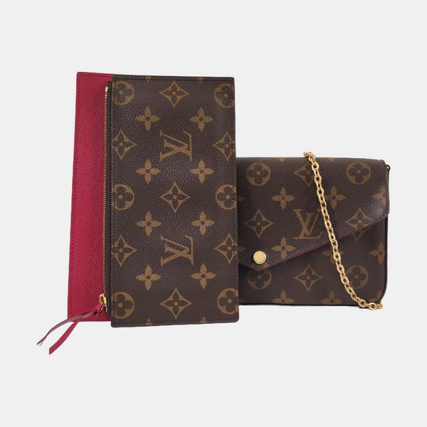 Authenticated pre-owned Félicie Monogram Coated Canvas Brown - Shoulder Bag at Looply