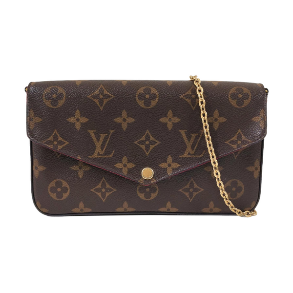 Authenticated pre-owned Félicie Monogram Coated Canvas Brown - Shoulder Bag at Looply