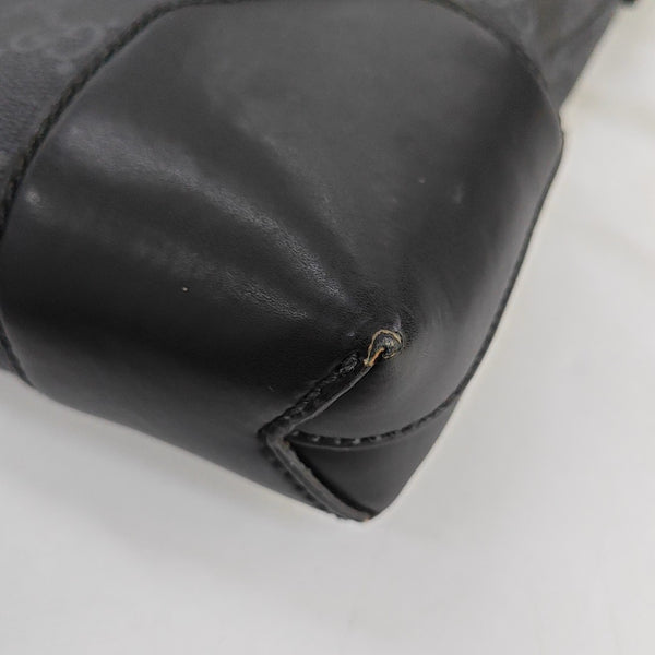 GG Supreme Monogram Coated Canvas Gray