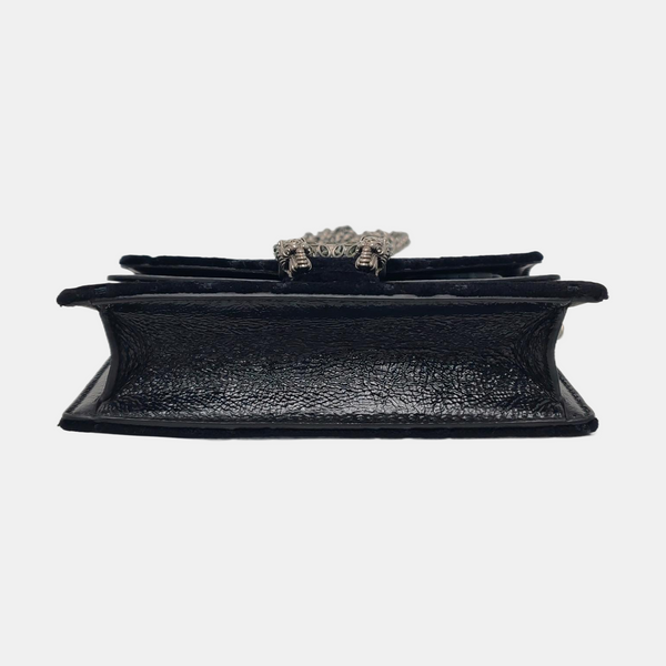 Authenticated pre-owned Dionysus Super Mini Monogram Velvet Black - Shoulder Bag at Looply