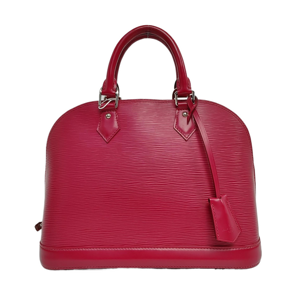 Authenticated pre-owned Alma PM Epi Burgundy - Top Handle Bag at Looply