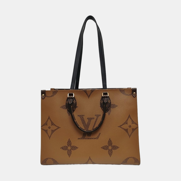 ONTHEGO MM Monogram Coated Canvas Brown