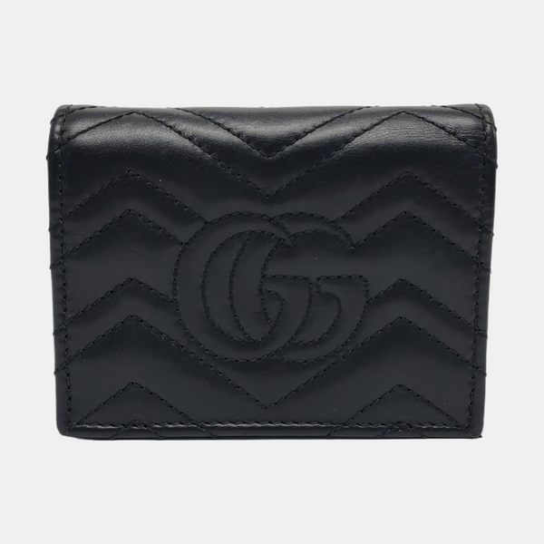 Authenticated pre-owned GG Marmont Calfskin Black Wallet - Wallet at Looply