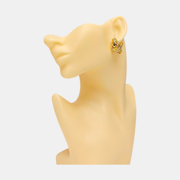 Gold-tone Metal Gold Earring