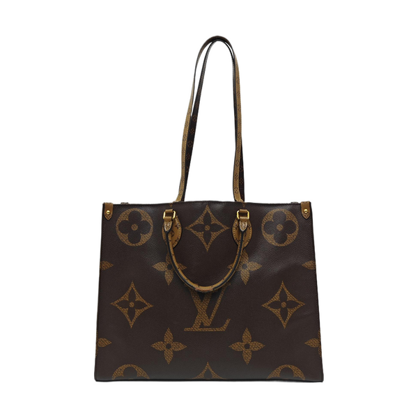 Authenticated pre-owned Onthego GM Monogram Coated Canvas Brown - Shoulder Bag at Looply