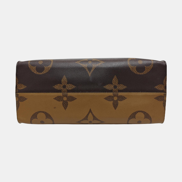 Authenticated pre-owned Onthego GM Monogram Coated Canvas Brown - Shoulder Bag at Looply