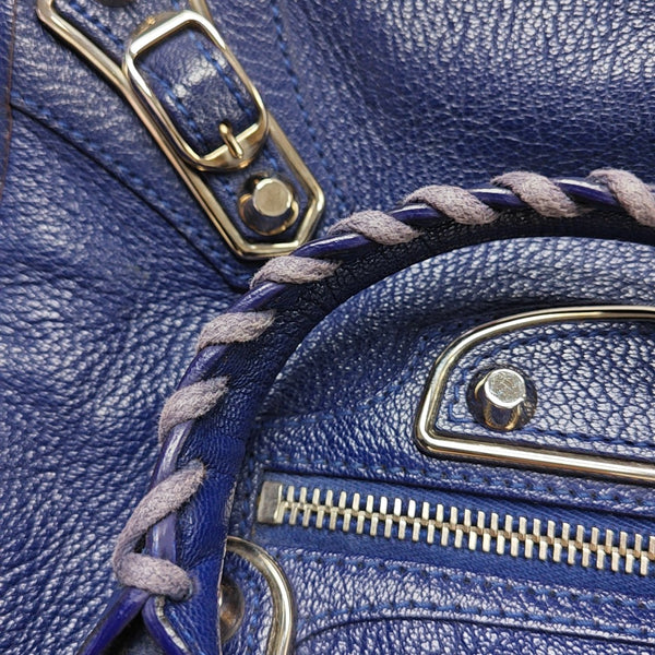 Classic Metallic Edge City Mini Lambskin Purple