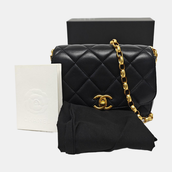 Quilted Lambskin Black