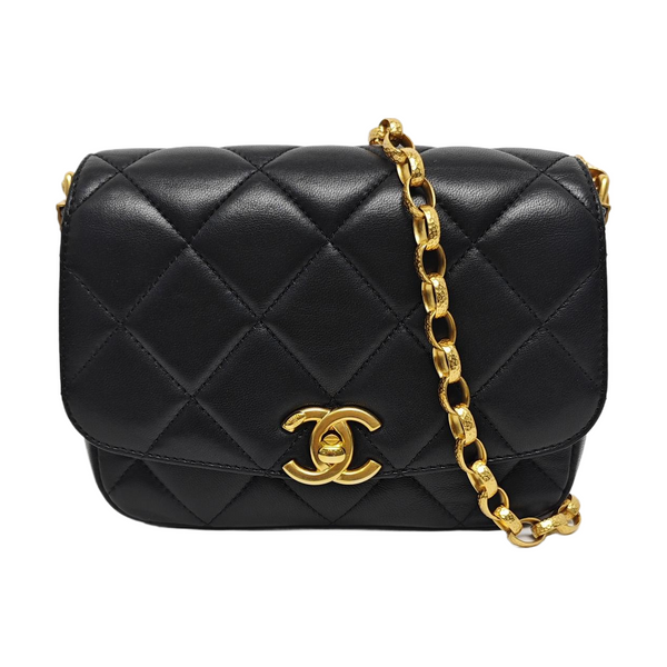 Quilted Lambskin Black