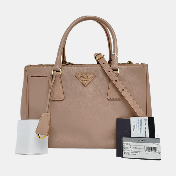 Galleria Medium Saffiano Calfskin Pink