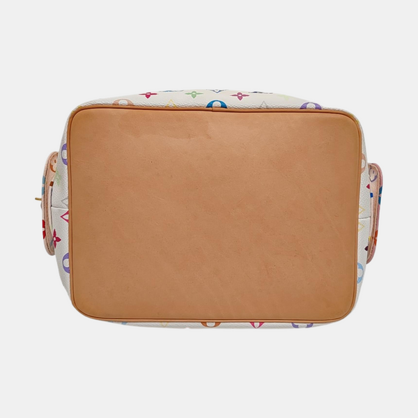 NÉONOÉ MM Monogram Coated Canvas White