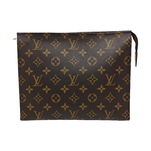 TOILET POCKET 26 Monogram Coated Canvas Brown
