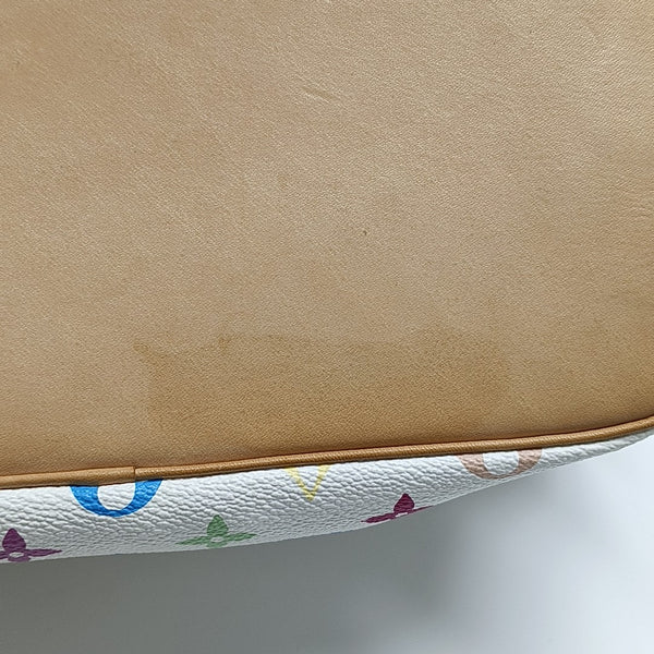 NÉONOÉ MM Monogram Coated Canvas White