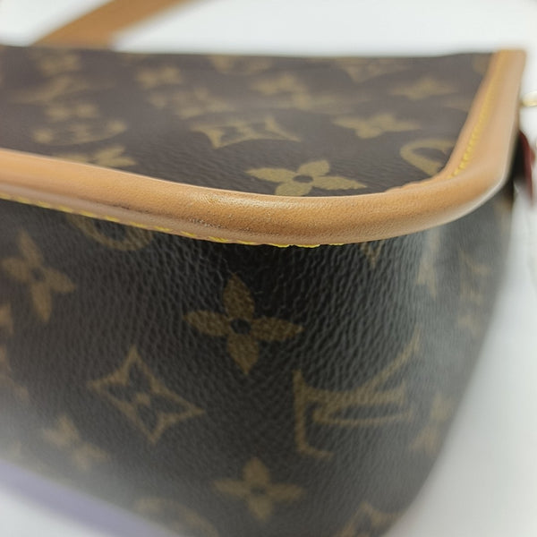 DIANE Monogram Coated Canvas Brown