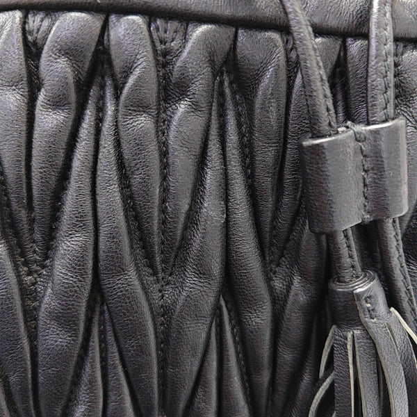 Matelassé Lambskin Black