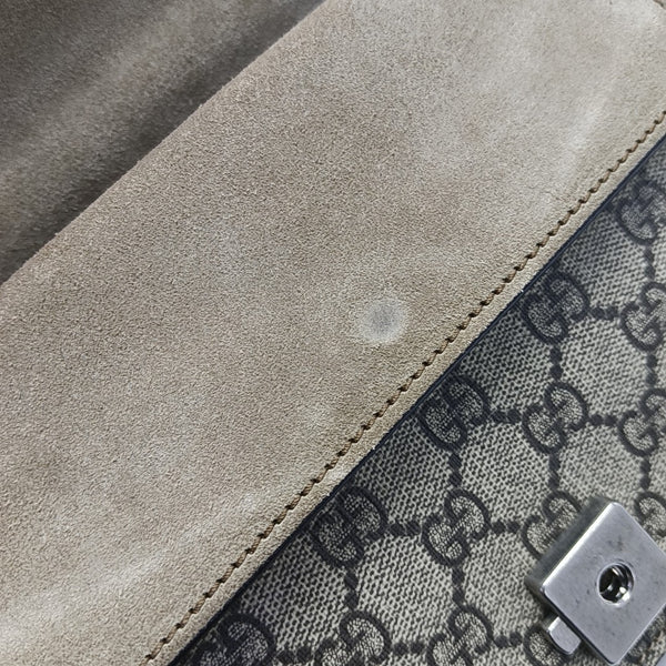 Dionysus Mini Monogram Coated Canvas Beige