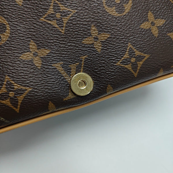 DIANE Monogram Coated Canvas Brown