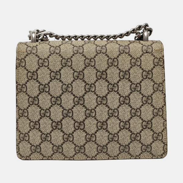 Dionysus Mini Monogram Coated Canvas Beige