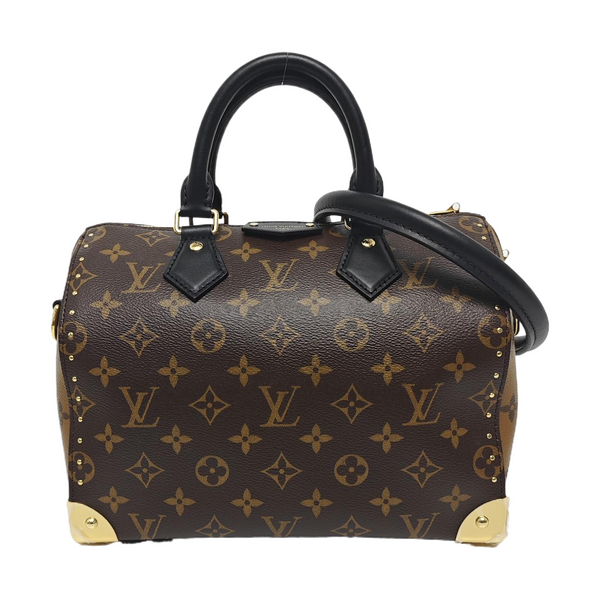 SPEEDY 25 Monogram Coated Canvas Brown