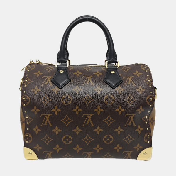 SPEEDY 25 Monogram Coated Canvas Brown