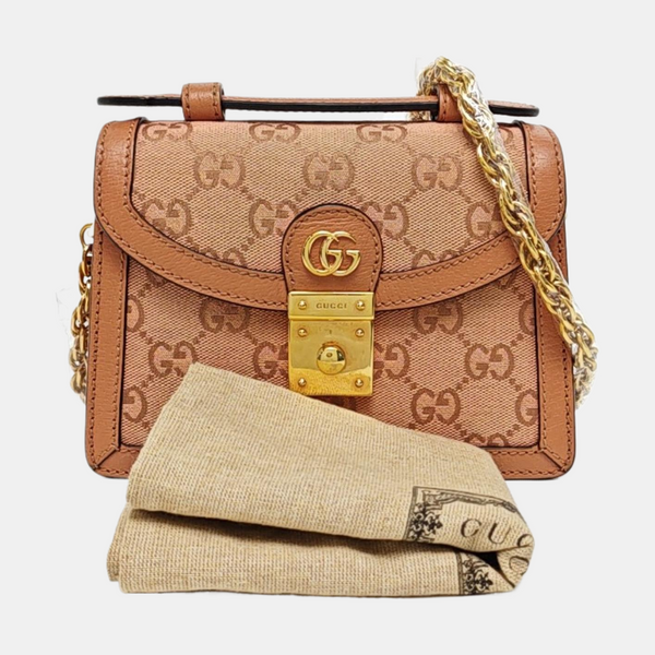 Ophidia Mini Monogram Canvas Pink