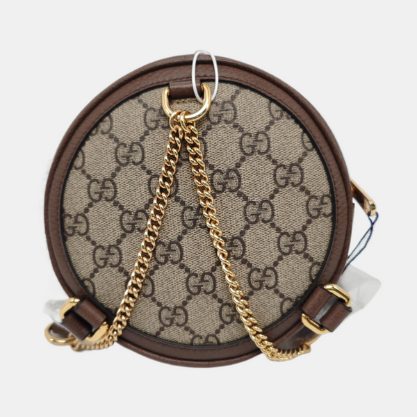 Authenticated pre-owned Ophidia Small Monogram Coated Canvas Beige - Backpack at Looply