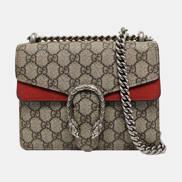Authenticated pre-owned Dionysus Super Mini Monogram Coated Canvas Beige - Crossbody Bag at Looply