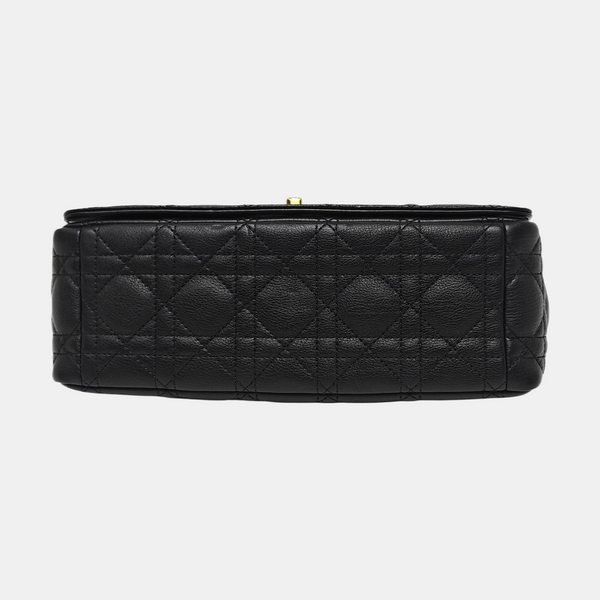 Dior Caro Medium Cannage Calfskin Black