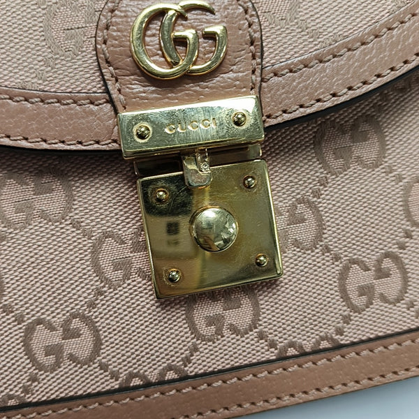 Ophidia Mini Monogram Canvas Pink