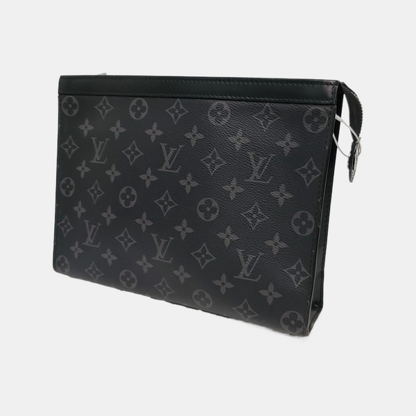 Pochette Voyag MM Monogram Coated Canvas Black