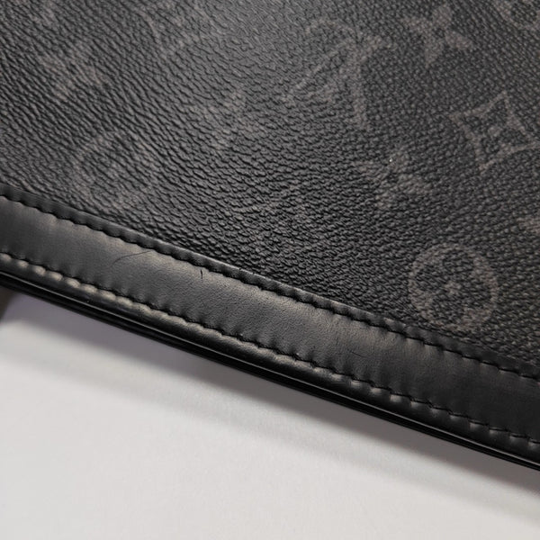 Pochette Voyag MM Monogram Coated Canvas Black