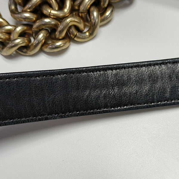 BOY CHANEL Large Quilted Lambskin Black