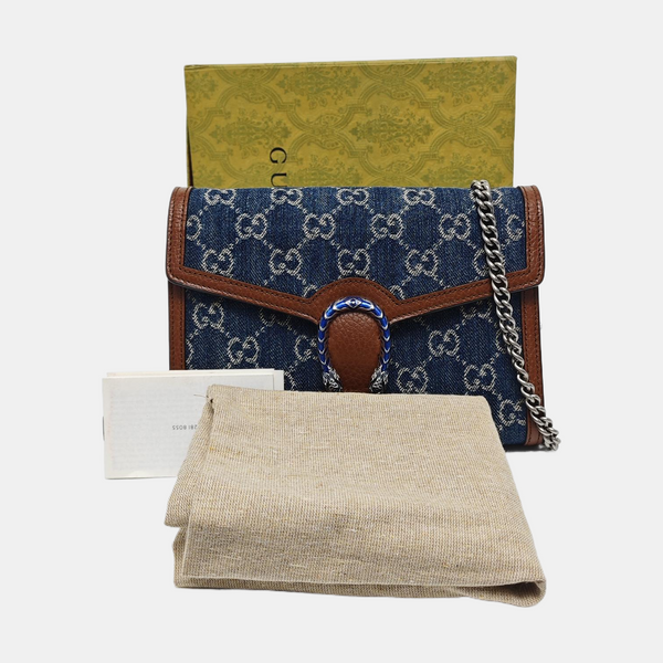 Dionysus Mini Monogram Denim Blue