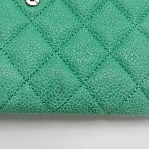 Quilted Grained Calfskin Green