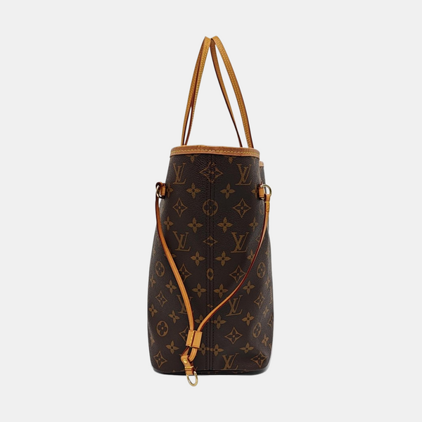 NEVERFULL MM Monogram Coated Canvas Brown