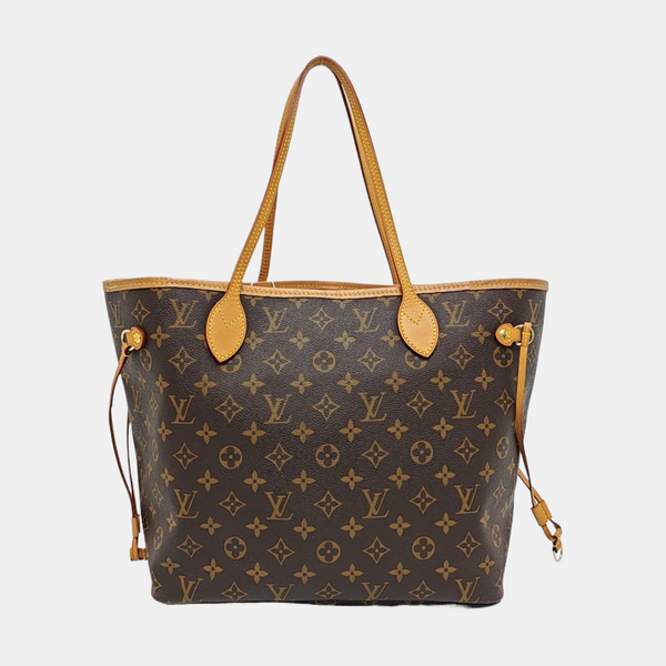 NEVERFULL MM Monogram Coated Canvas Brown
