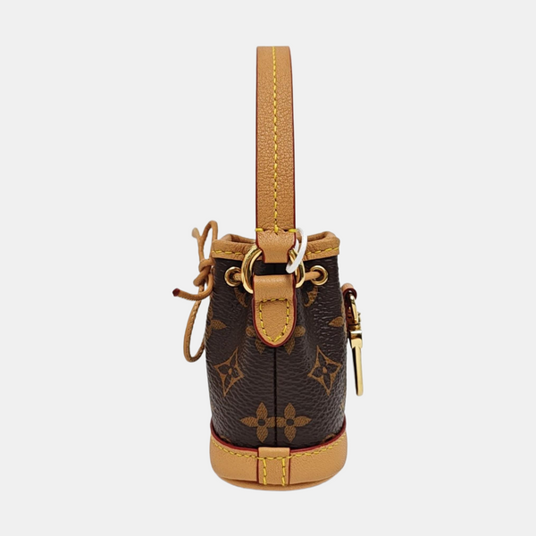 Authenticated pre-owned Noé Monogram Coated Canvas Brown - Top Handle Bag at Looply