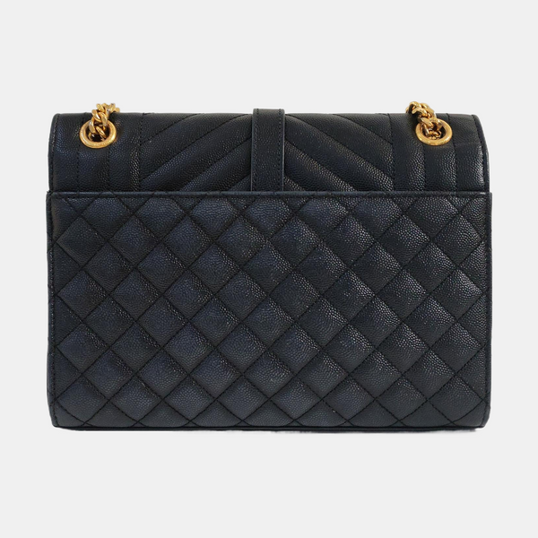 ENVELOPE Medium Quilted Calfskin Black